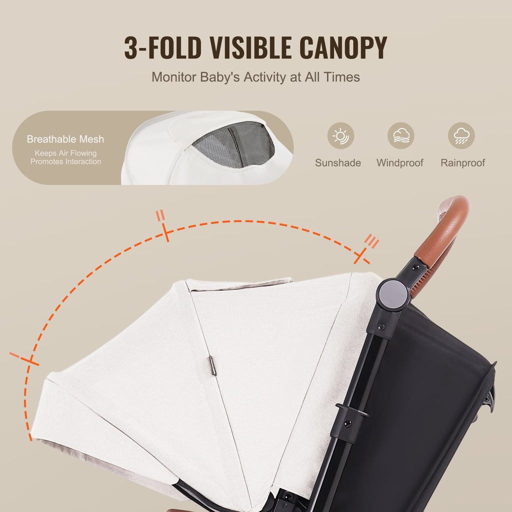 MamaSolved™ 3-in-1 Luxury Explorer Stroller