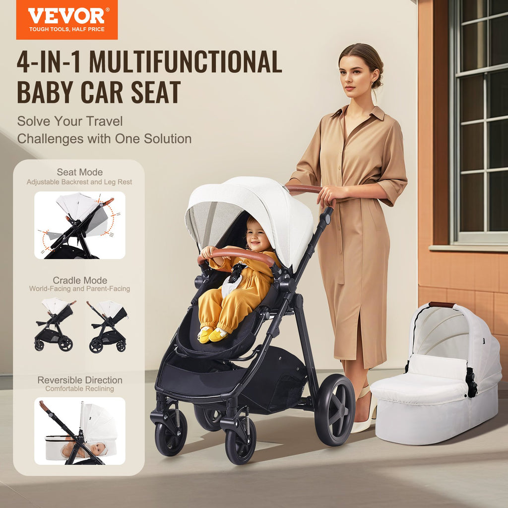 MamaSolved™ 3-in-1 Luxury Explorer Stroller
