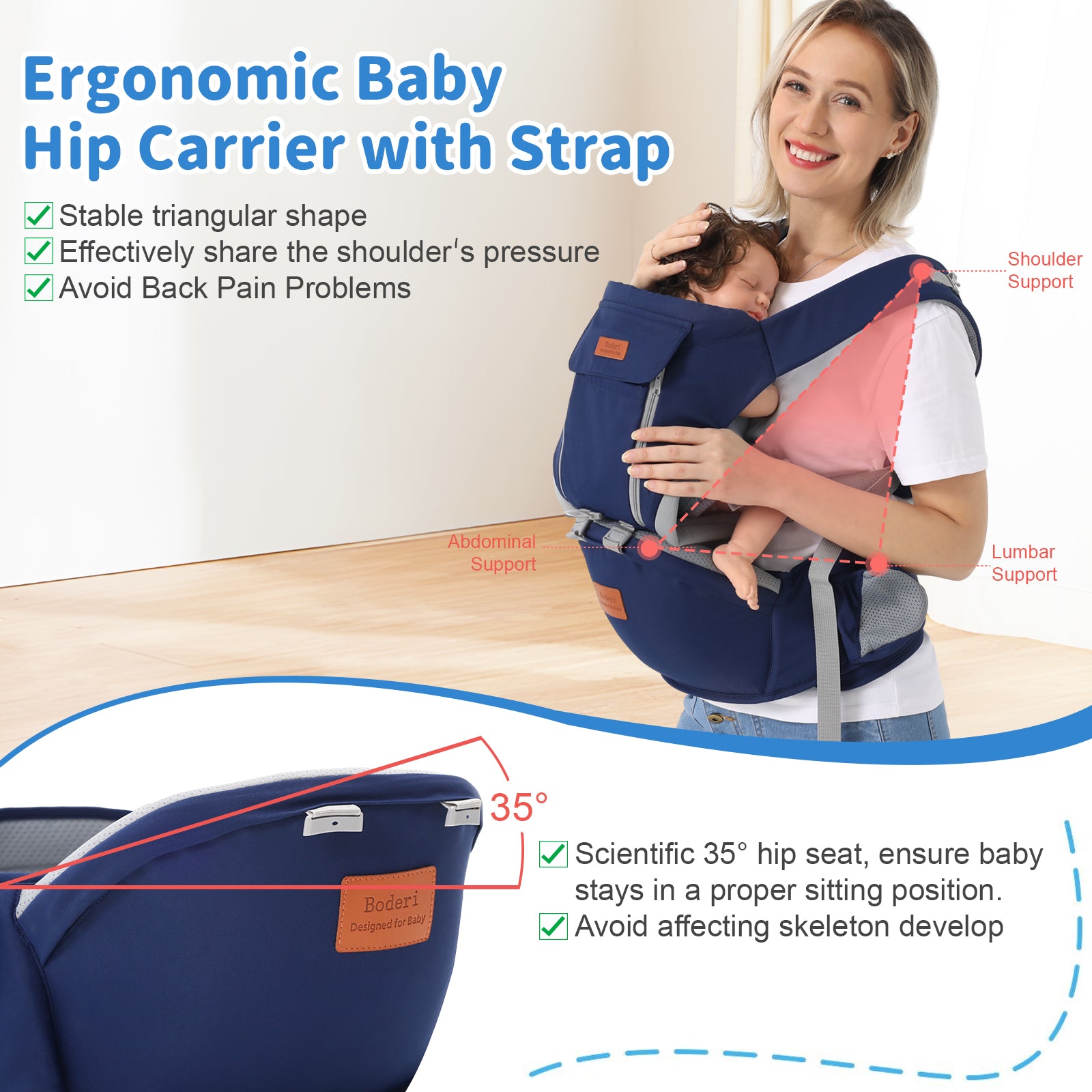MamaSolved™ Ultimate 3-in-1 Ergonomic Baby