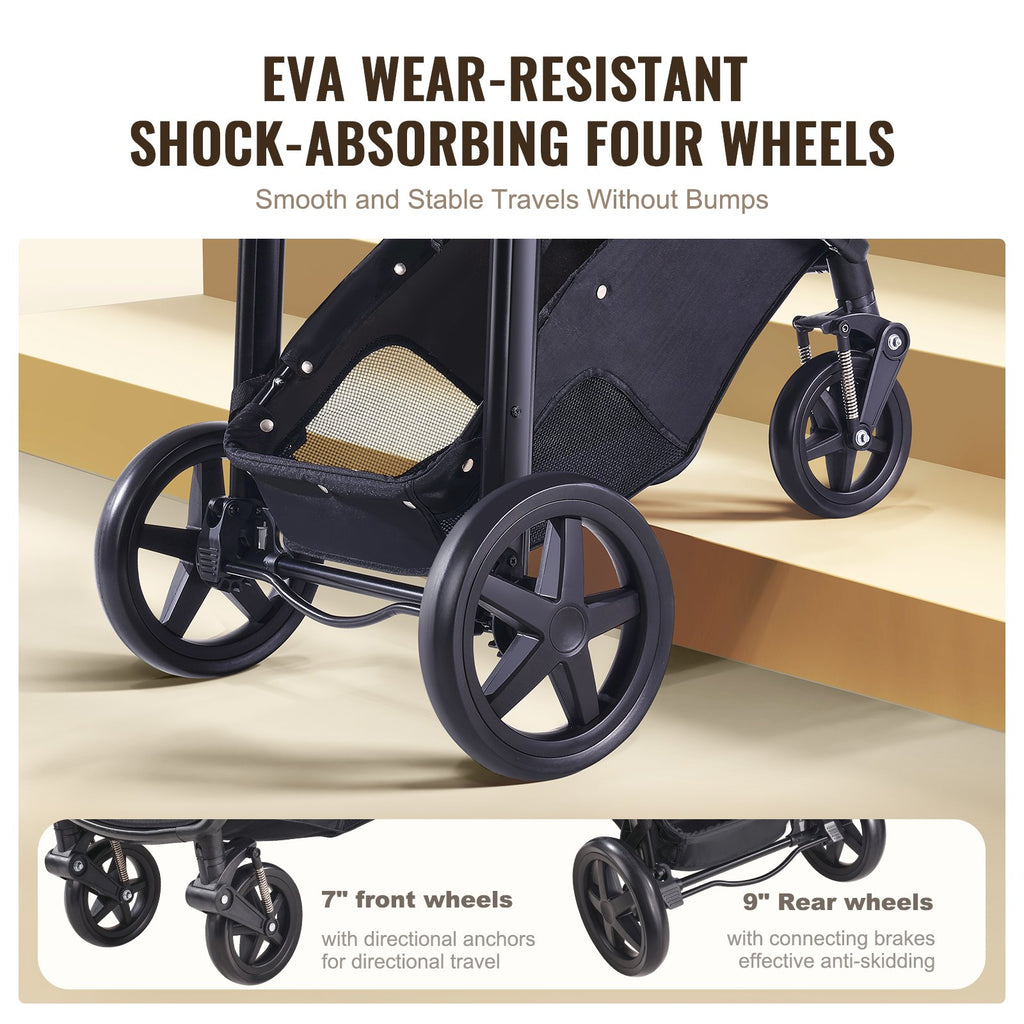 MamaSolved™ 3-in-1 Luxury Explorer Stroller